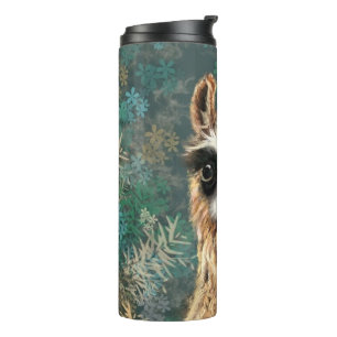 Curious Baby Llama - Cute Thermal Tumbler