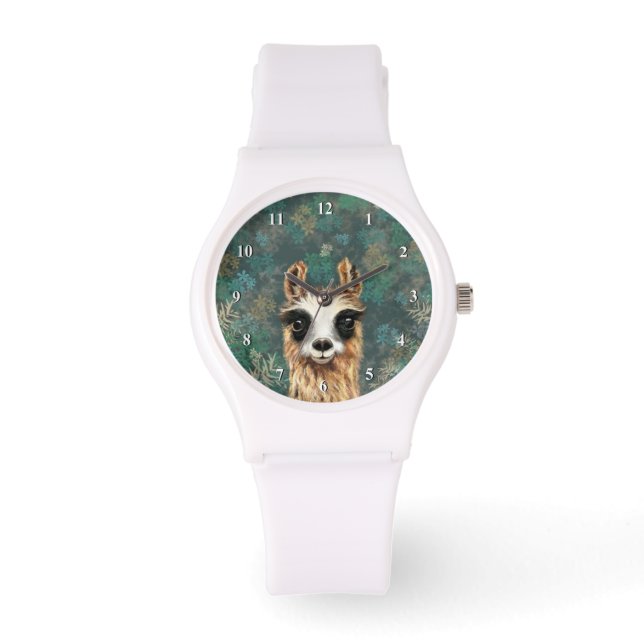 Curious Baby Llama - Cute Watch (Front)