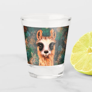 Curious Baby Llama Shot Glass Funny Gift