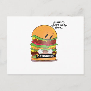 Curious Burger Postcard