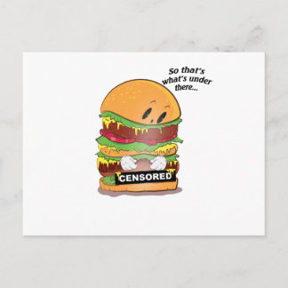 Curious Burger Postcard