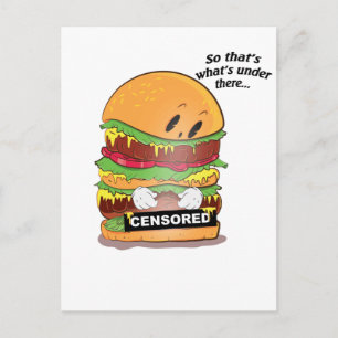 Curious Burger Postcard