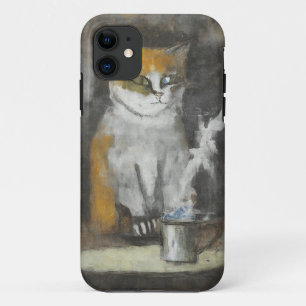 Curious Cat & Coffee Art Mobile Case