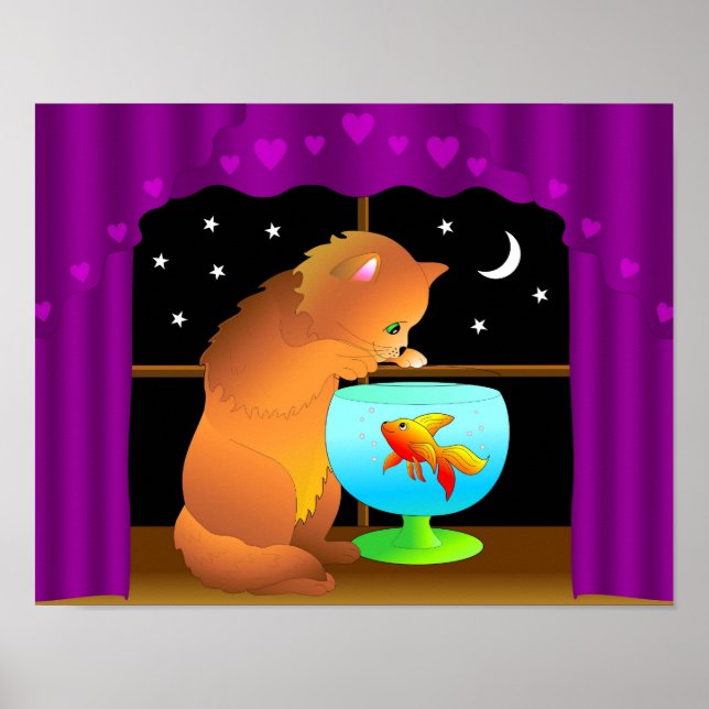 curious cat poster (Front)