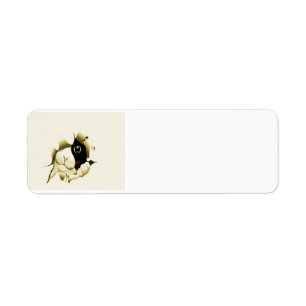 Curious Cat Return Address Label