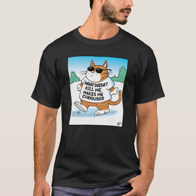 Curious Cat T-Shirt (Front)