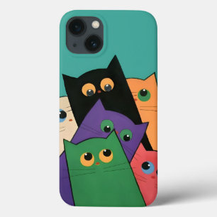 Curious Cats iPhone 13 Case