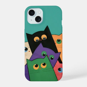 Curious Cats iPhone 15 Case
