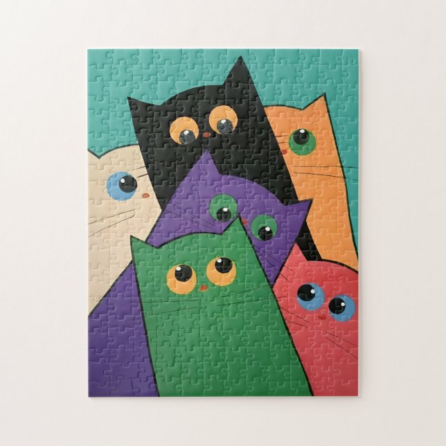 Curious Cats Jigsaw Puzzle (Vertical)