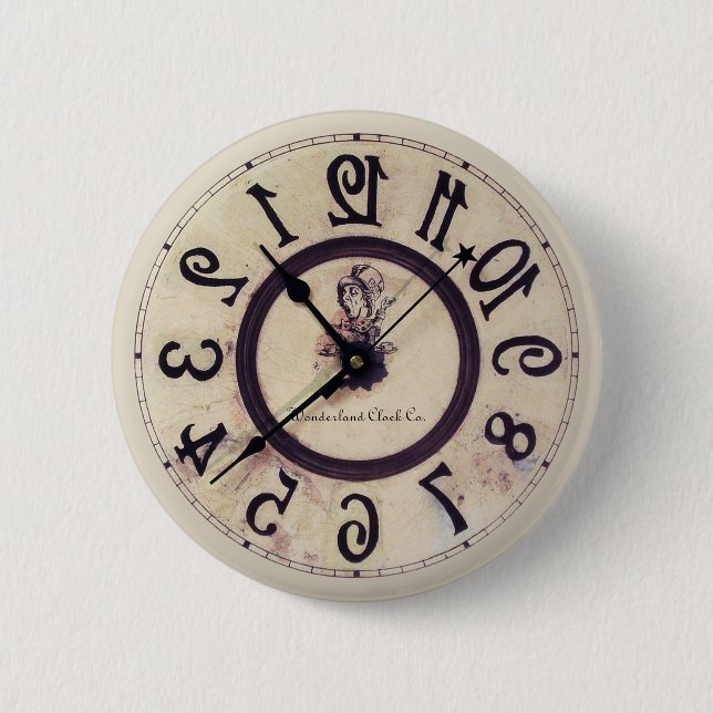 Curious Clock 1 6 Cm Round Badge (Front)