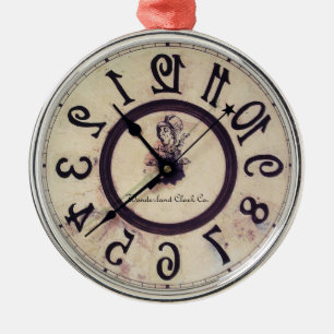 Curious Clock 1 Metal Tree Decoration