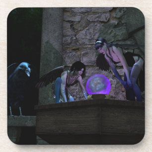 Curious Crow Faeries Coaster