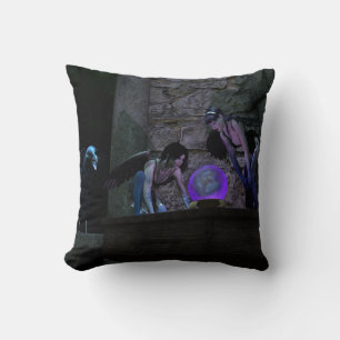 Curious Crow Faeries Cushion