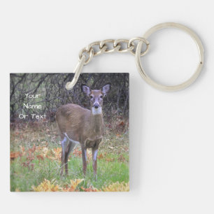 Curious Deer Key Ring