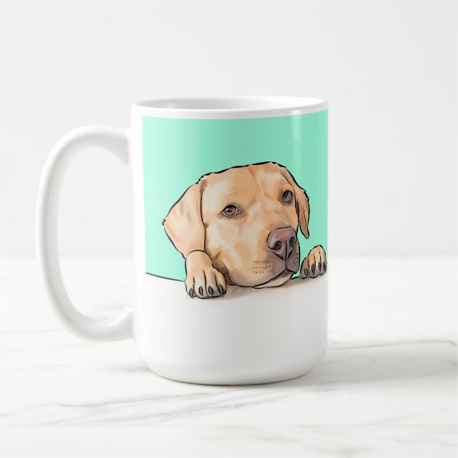 Curious Dog Coffee Mug (Left)