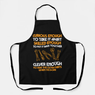 Curious Enough To Take It Apart Car Auto Garage Me Apron