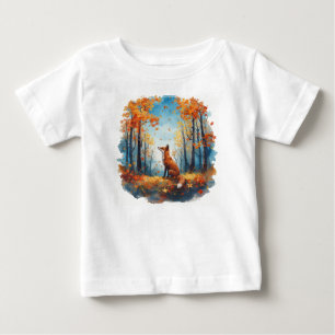 Curious Fox in an Autumn Forest Baby T-Shirt