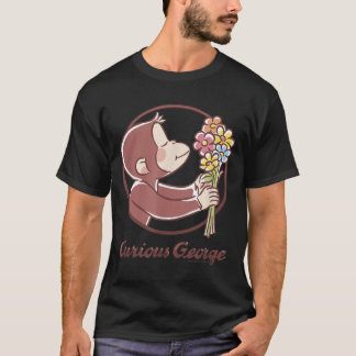 Curious George Flower Bouquet Poster  T-Shirt