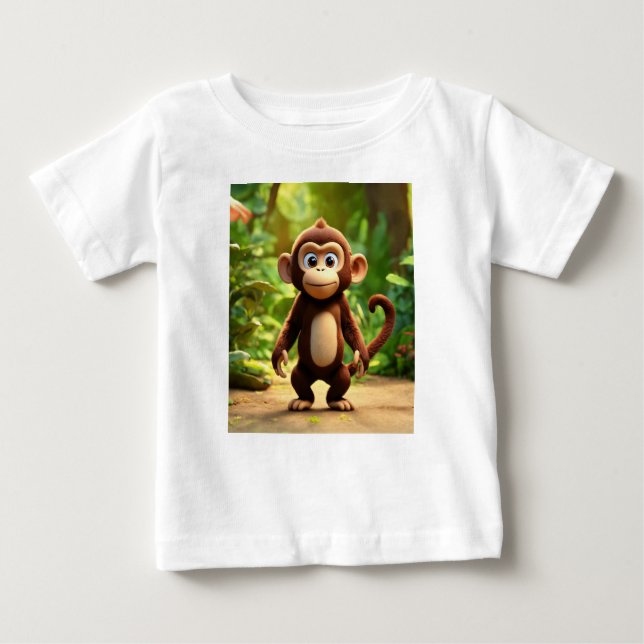  Curious George: The Tiny Traveller Baby T-Shirt (Front)