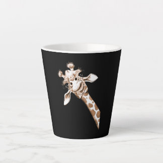 Curious Giraffe  Funny Zoo Animal Costume Gift Latte Mug