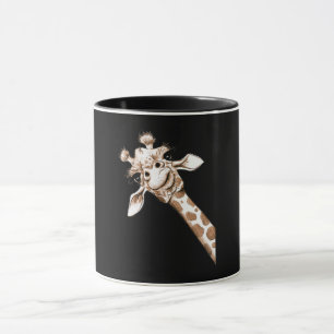 Curious Giraffe  Funny Zoo Animal Costume Gift Mug