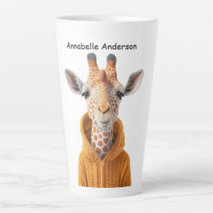 Curious Giraffe Latte Mug