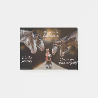 Curious horses post-it notes