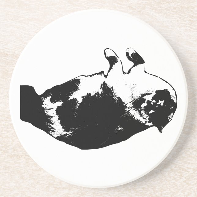 Curious Kitty Flip Coaster (Front)
