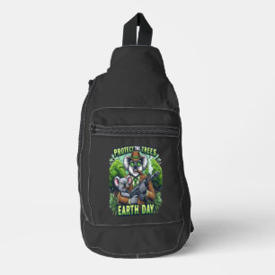 Curious Koala Duo: Smoking Session Sling Bag