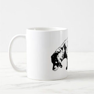 Curious Labrador Sniffing Ink Art Mug