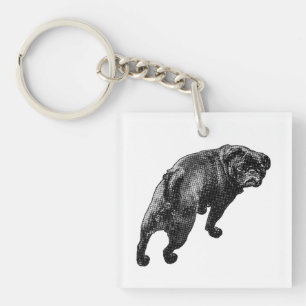 Curious Lift, Happy Mark Key Ring