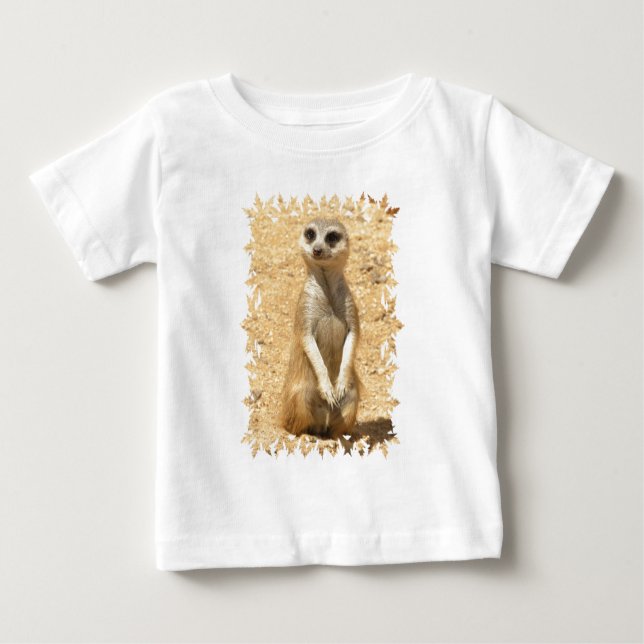 Curious Meerkat Baby T-Shirt (Front)