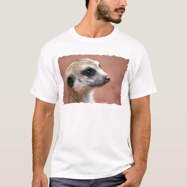 Curious Meerkat Men's T-Shirt (Front)
