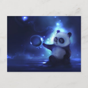 Curious Panda Postcard