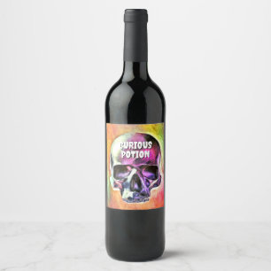Curious Potion. Wine Label