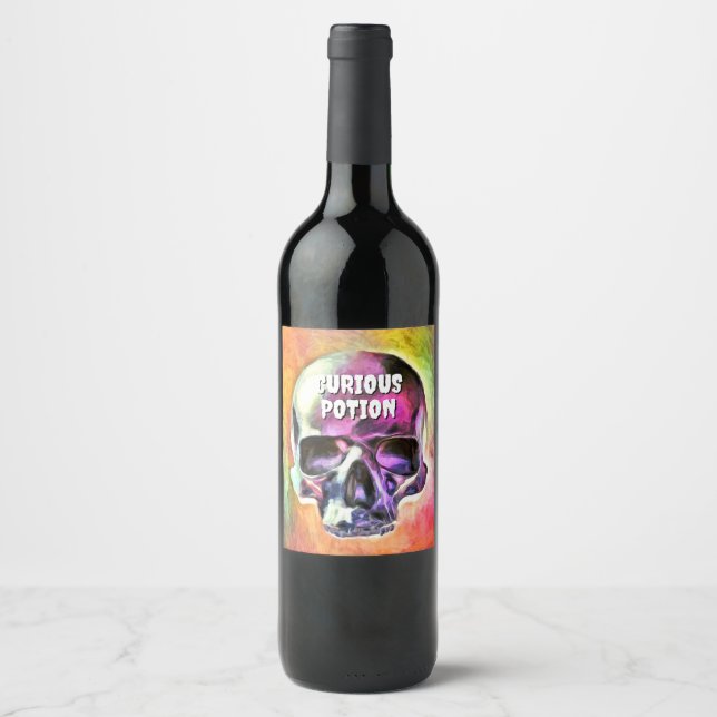 Curious Potion. Wine Label (Front)