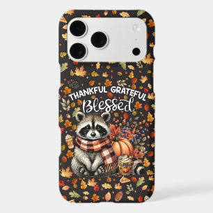 Curious Racoon Autumn Plaid Scarf Pumpkin Starry