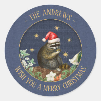 Curious Racoon Customisable Gift Stickers