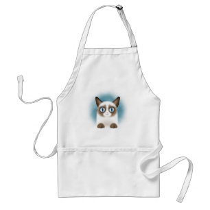 Curious Siamese Kitten Standard Apron