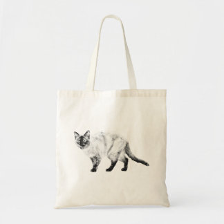 Curious Stroll, Shaded Cat Tote
