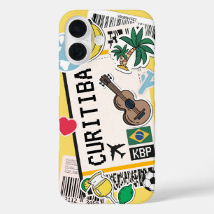 Curitiba Boarding Pass iPhone 16 Case