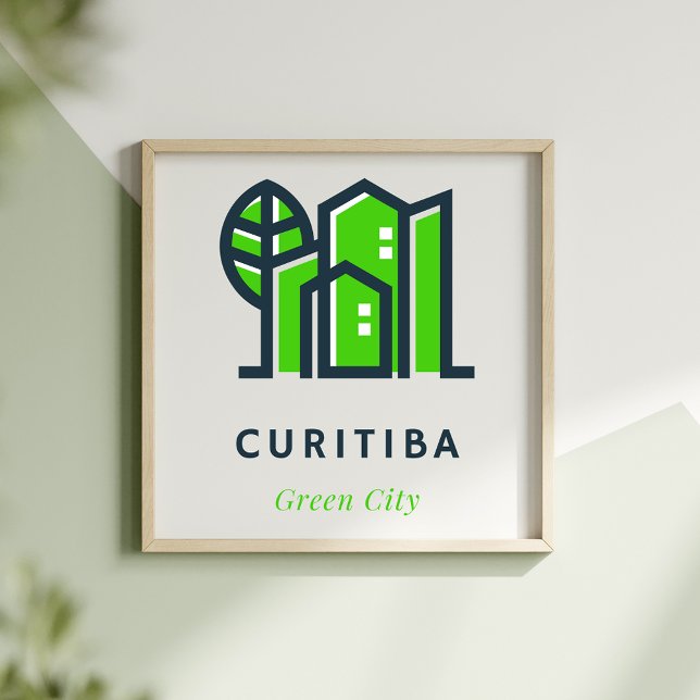 Curitiba Brazil Latin Sustainable Green City Poster (Creator Uploaded)