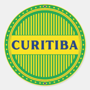 Curitiba City Pride – Brazilian Identity Classic Round Sticker