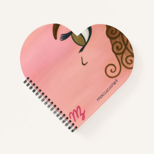 Curl Girl leftie left hand notebook