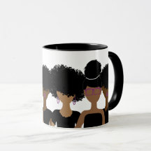 Curl Girl Trio {Royalty} mug