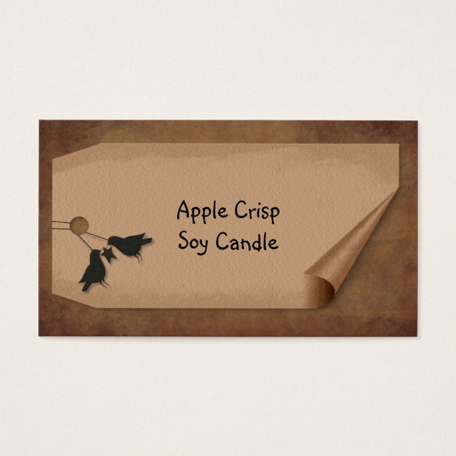 Curl Tag Crows Hang Tag (Front)