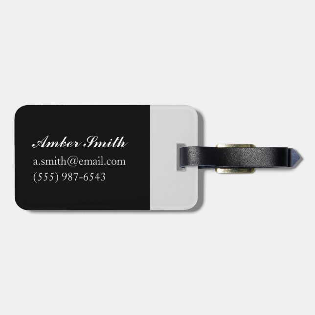 Curled Arabian Wolf Pup 2009 Luggage Tag (Back Horizontal)
