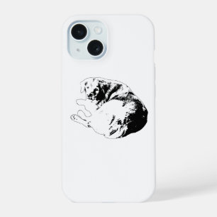 Curled Ease, Daily Calm iPhone 15 Case