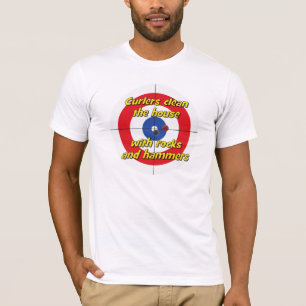"Curlers do it to a Tee" T-shirt - (Red)