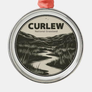 Curlew National Grassland Idaho Stream Metal Ornament